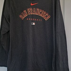Nike Dark Gray San Francisco Baseball Long Sleeve